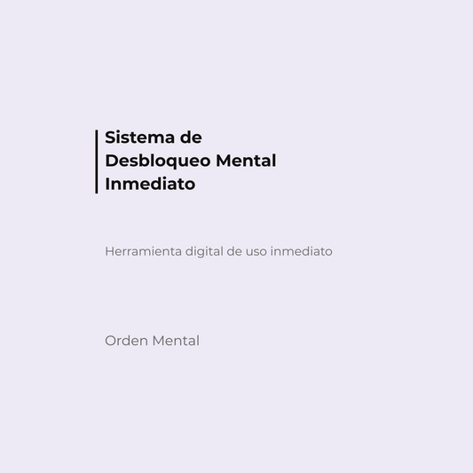 Sistema de Desbloqueo Mental Inmediato (DMI)